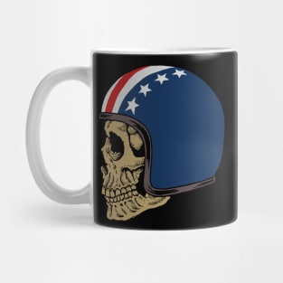 Skull helmet illustration Mug